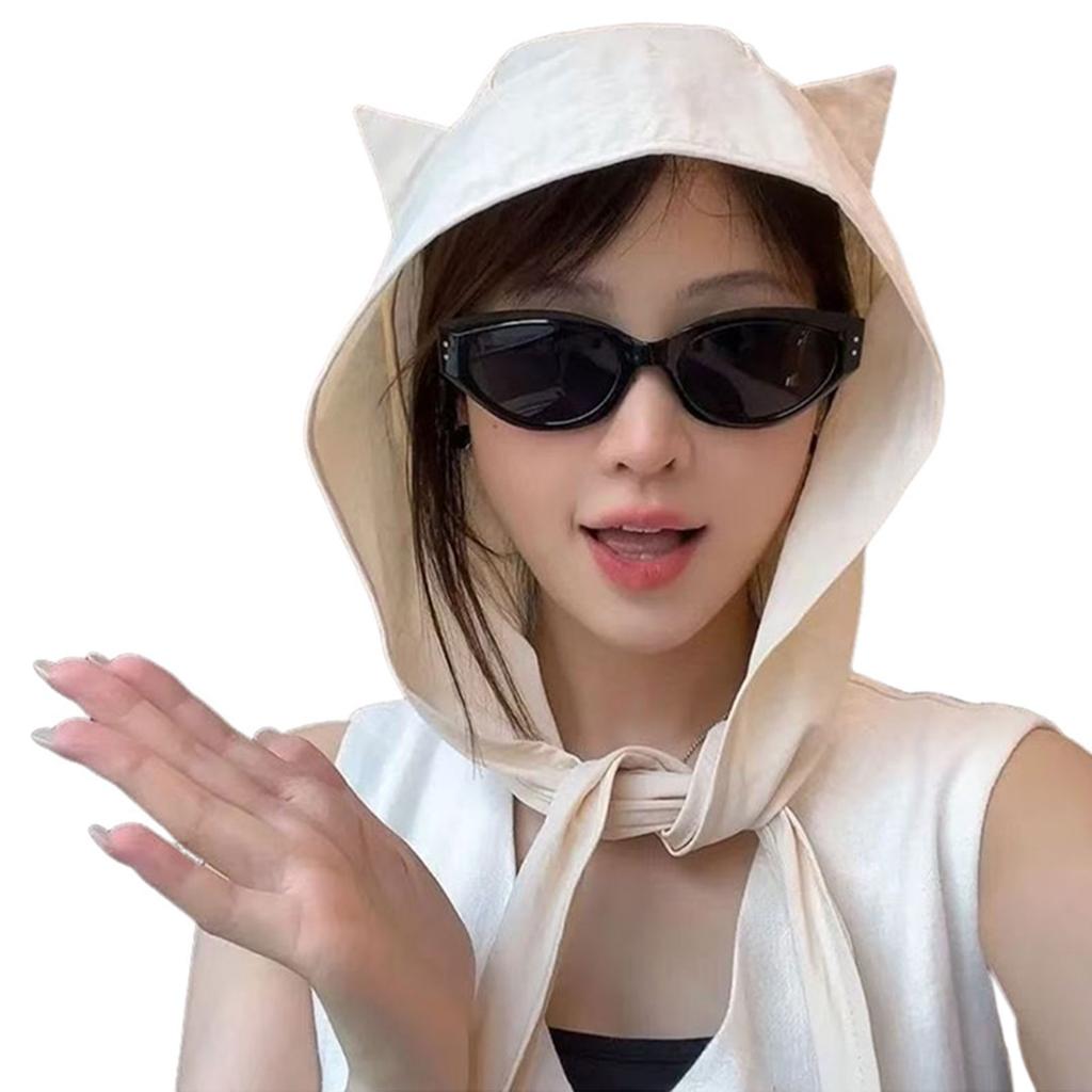 Little Devil Lace-up Sun Protection Sun Hat Fashion Japanese Style Women's Summer Sun Cap For Outdoor Summer Beach