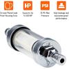 5/16 Inch 9747 Inline Fuel Filter With Clear View Glass And Chrome (2)
