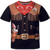 Camisetas de vaquero occidental para hombre, con estampado 3D, manga corta, gráfica, divertidas, informales, de gran tamaño, ropa de calle para hombre