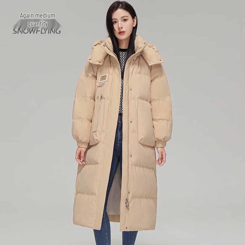 

Snow Flying Women s Long Hooded Down Jacket 155/80A