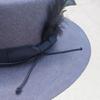 Teen Wool Felted Hat Wide Border Hat British Styles Felted Soft Hat Sunscreen Hat for Photography Stage Props