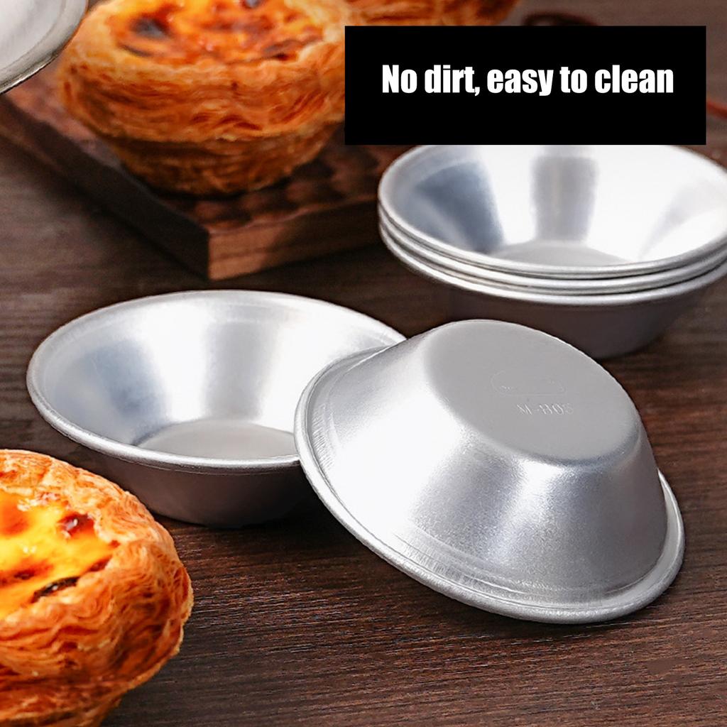 24 st Äggtartformar Aluminium Små Tartformar Små Muffinsformar Kakformar Muffinformar Kexformar Bakformar för Bakning