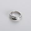 Original Design Creative High-End Metal Inlaid Black Agate Open Ring Trendy Fashion Unique Ring