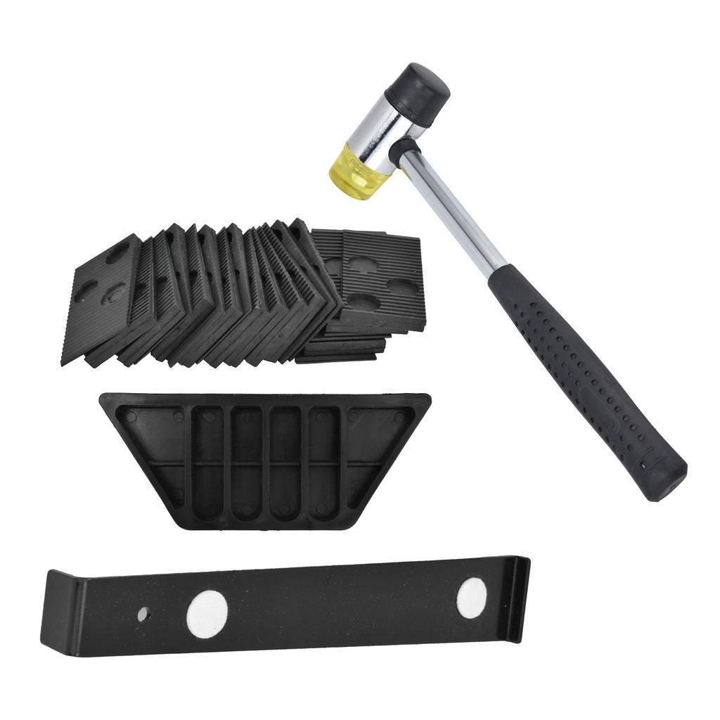 Flooring Installation Kit Laminate Tool with Rubber HammerPull BarTapping Block20Pcs Spacers