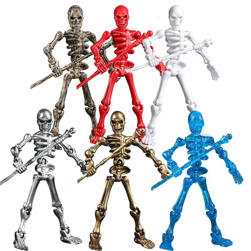 Magnetick Trojrozměrn Hračka Na Sestavení Modelu Lebky Vícečlnkov Dekorace Z Lebky A Kostí Akční Figurky Anime Hra