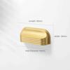 Zinc Alloy Material Drawer Pulls Curved Edges Design Drawer Handles  Kitchen Cabinets