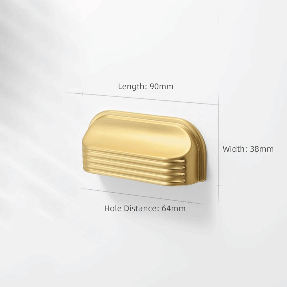 Zinc Alloy Material Drawer Pulls Curved Edges Design Drawer Handles Kitchen Cabinets