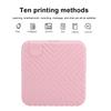 203DPI Foto ABS PC 58mm Bluetooth-Druck Manuelles Reißen Tragbarer Thermodrucker(Rosa )