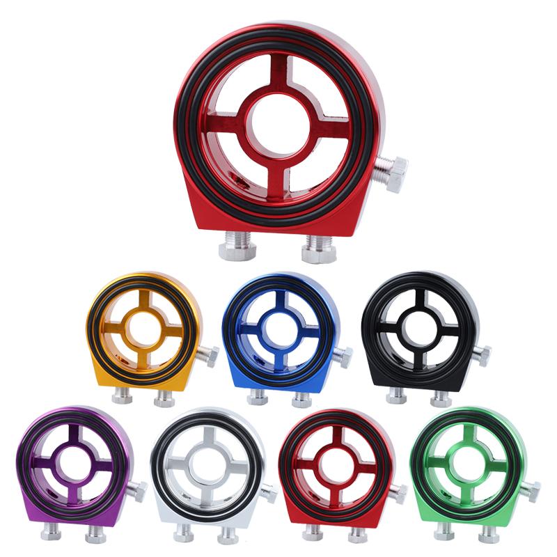 Universal Automotive Car Aluminum Oil Filter Sandwich Plate Adapter Oil Press Temp Sensor Adapter Kit With Connectors