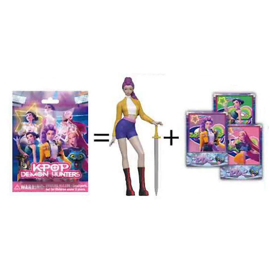1-24pcs/Set Kpop Demon Hunters Action Figure Toy Derpys Tiger Rumi Mira Zoey Sussy Figurine Doll For Fans Gift Blind box Toy