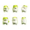 Yousheng Mini Resin Frog Figurine Small Little Animal Ornament Cartoon Miniature Frog Statue for Micro Fairy Garden Landscape DIY Terrarium Crafts
