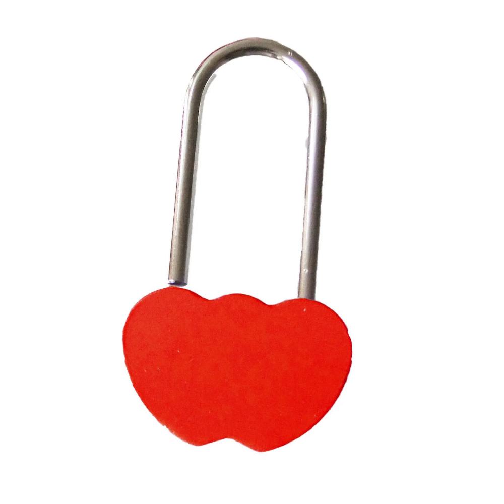 Love Without Key Heart Shape Couples Anniversary Wish Lock Wedding Gifts Keepsake Love Padlock
