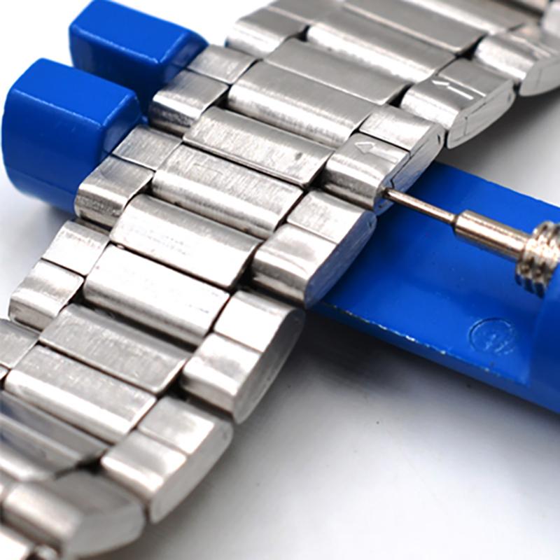 Metal Watch Band Link Adjust Slit Strap Bracelet Chain with Replacement Pins Remover Adjuster Repair Tool Kit