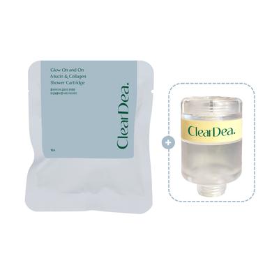 [ClearDea.] Glow On and On Mucin & Kollagen Dusch-Kartusche & Etui