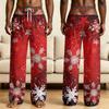 Men's Funny Sleep Pants with Fake Underwear Print Halloween Novelty Pajama Pants