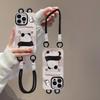 The Texture Painting Panda Figurine Is Suitable for IPhone 16, Phone Case 15PRO, Card Case, Lanyard 14, Silicone Anti-drop 13, Creative X