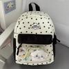 Preppy Backpack Aesthetic Lightweight Casual Daypack for Girls Elementary Middle School College Style Travel