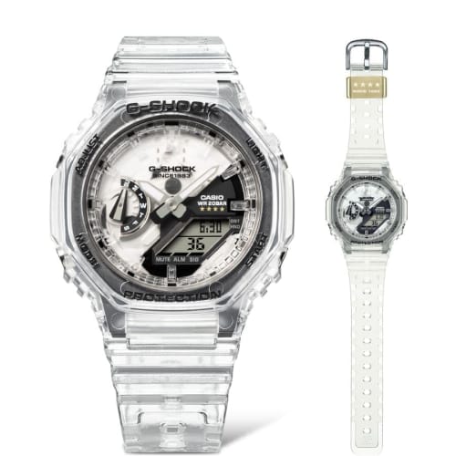 Casio G-Shock GMA-S2140RX-7A S Series Mid-Size Watch, 40th Anniversary Clear Remix, Limited Edition, Boys' Size, Overseas Model