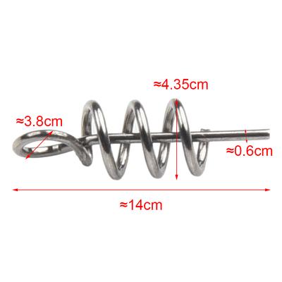 Spring Lock Pin Lure Pogo Pins Stainless Steel Crank Hook