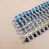 Chicken Leg Bracelet Imitation Tanzania European and American Bracelet Plated with Platinum Crystal for Womens Luxury Multi Color