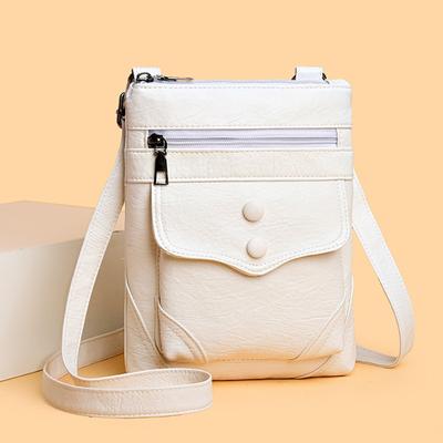 Women's Mini Messenger Bag Multifunctional Small Square Bag Fashion Retro Medium and Old Shoulder Change Bag Women