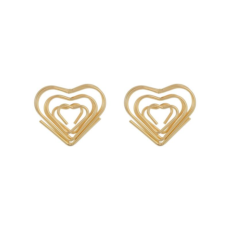 

Новый тренд серьги-пусеты в виде полых витых сердец для женщин золотистого цвета металлические неровные сердца любви серебристого цвета маленькие серьги золотой