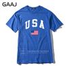GAAJ USA America Flag Men T Shirt Top High Quality 100 Cotton Tshirts For Man Tshirt Printed Brand Clothing Casual Streetwear