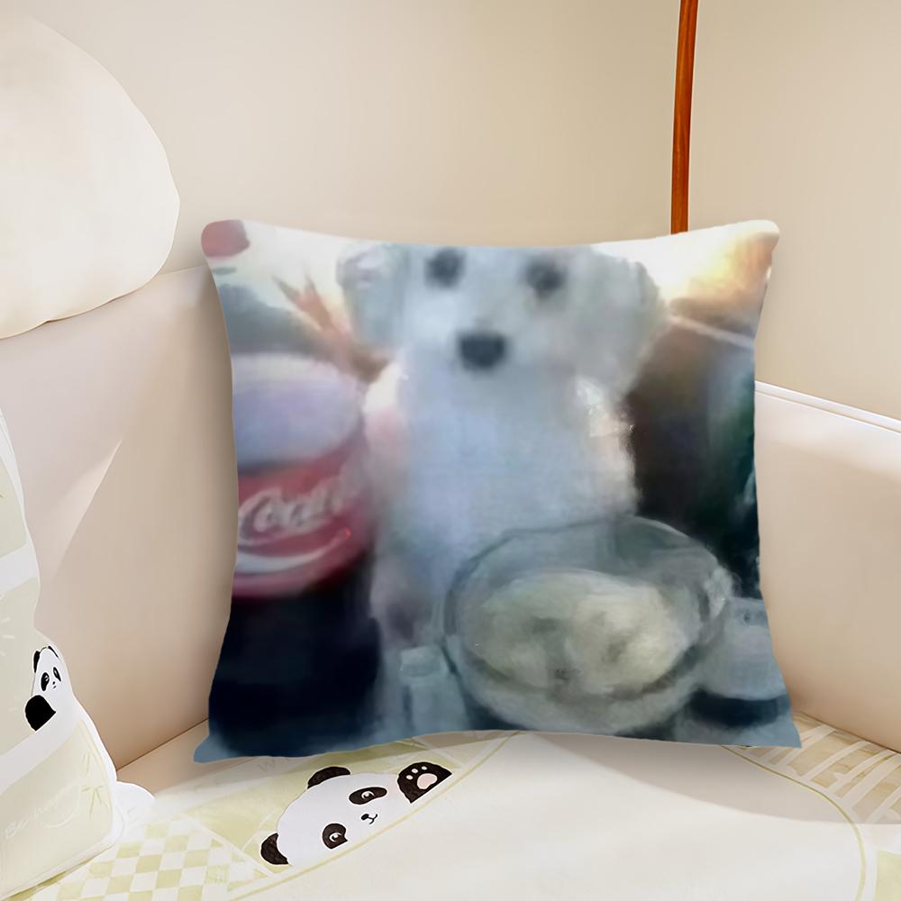 cushion cover Plush Cat Fabric Soft Double cute Sided Funny Print Sofa Cushion Cover Throw Pillow Covers