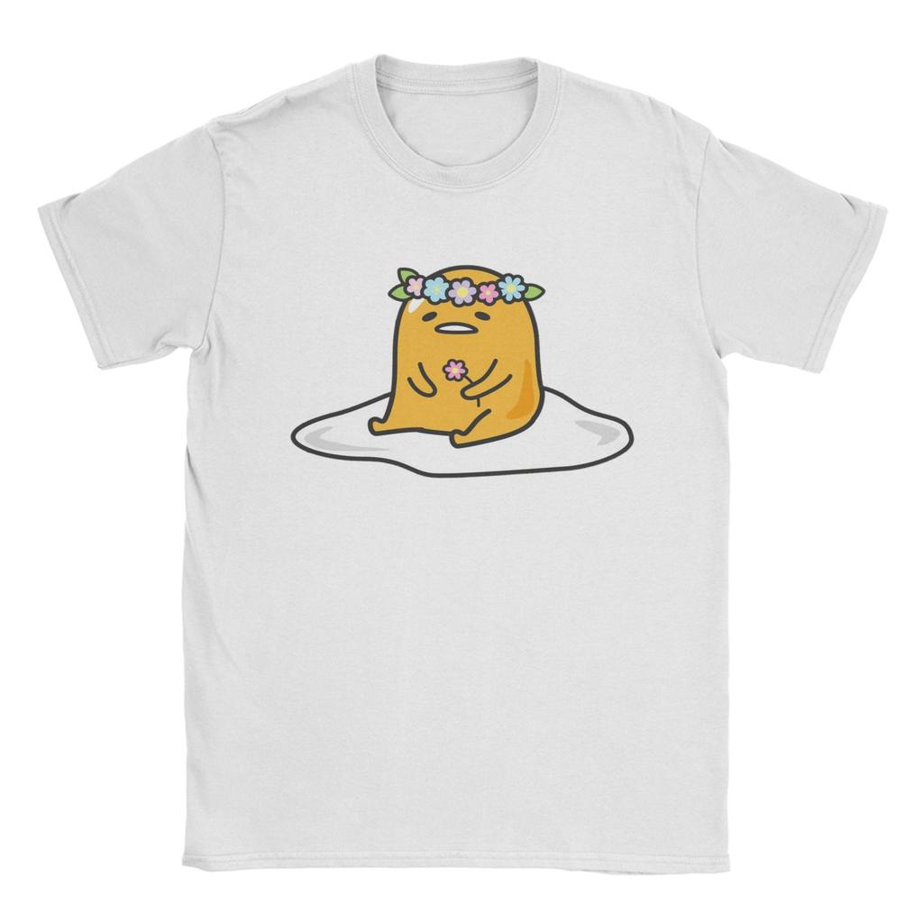 Gudetama Work Hard Sleep Harder  T Shirts  100% Cotton Clothing Crazy Short Sleeve Round Collar Tee Shirt Printed T-Shirt