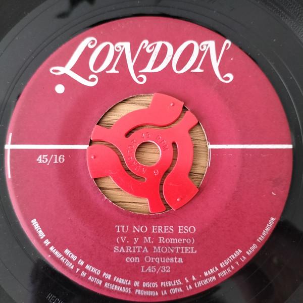 

7inch Record SARA MONTIEL Sus Picaros Ojos Tu No Eres Eso 4516 LONDON 1964 Mexico Latin Used