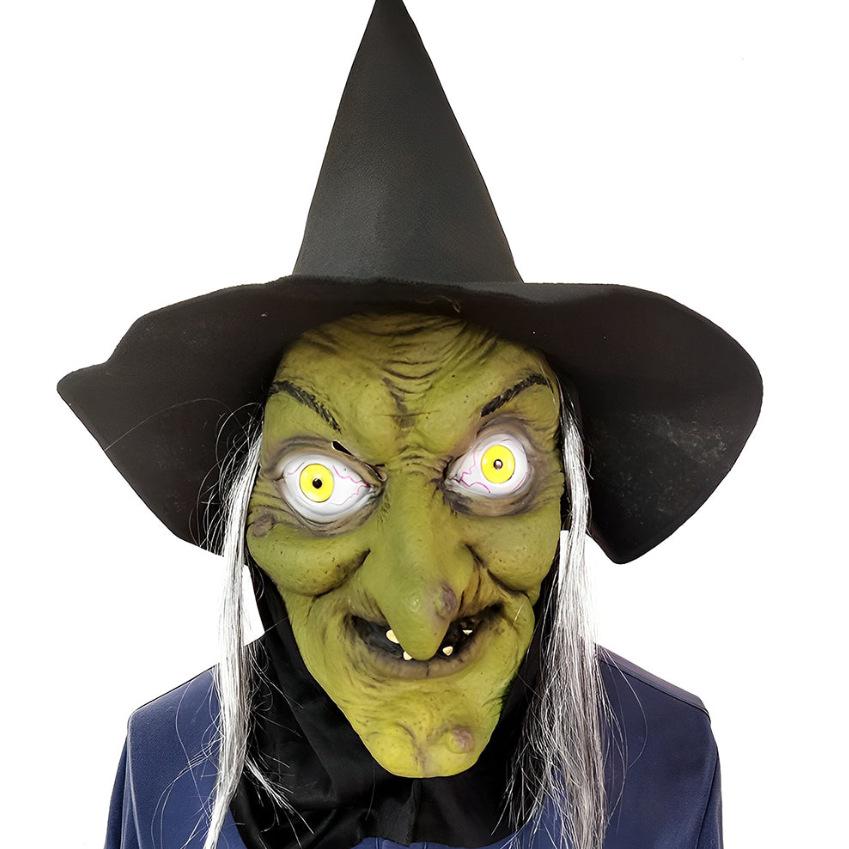 Realistic Latex Halloween Mask: Young Man with Wig