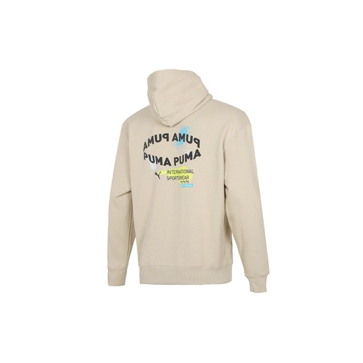 Puma Oversize Trend Graphic Hoodie With Sport Logo Men Tops Off-White 536061-64