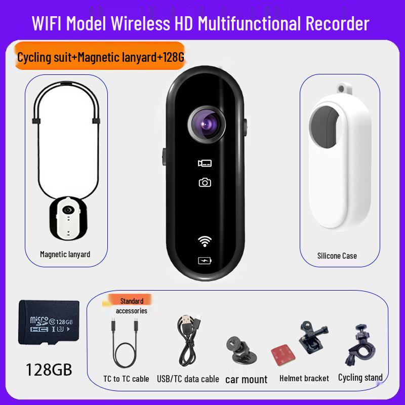 Thumb Action Camera for Cycling & Mountaineering - HD 1080p Ultra-Wide Angle 