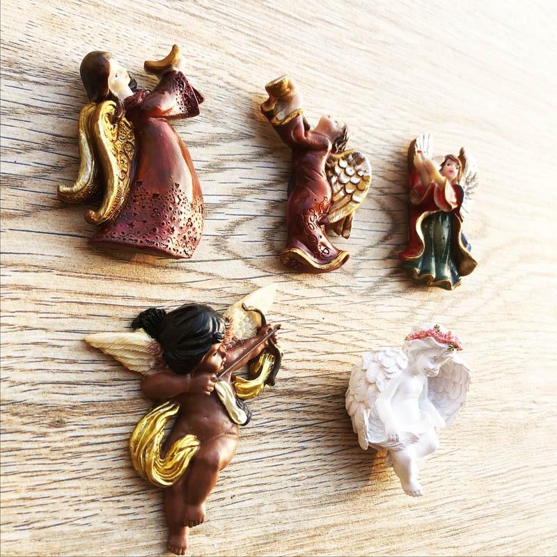 Cute Cartoon Angel Refrigerator Stickers Resin Handmade Creative Souvenirs Home Decoration