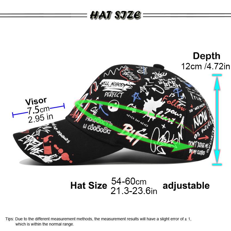 Berretti Snapback da Baseball Unisex con Stampa di Lettere Primavera e Autunno Cappelli Casual Regolabili da Esterno Cappello Parasole