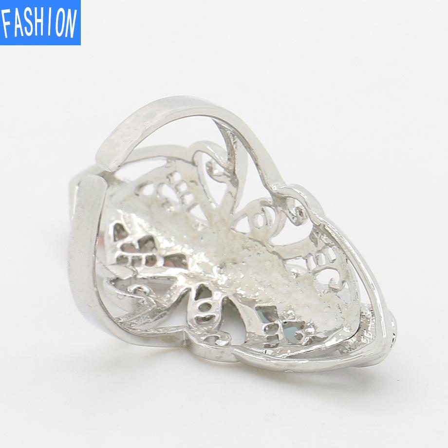 Natural Yoga Chakra Crystal Ring Simple Open Ring Jewelry