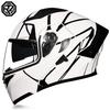 Orz-992-Motorcycle Helmet, Men's and Women's Open Face Helmet, Dual Mirror Motorcycle, Four Season Personalized Tail Wing