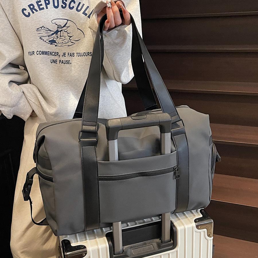 Fitness bag, men's and women's training, sports bag, hand luggage bag, short-distance travel bag, independent shoe compartment, swimming bag.