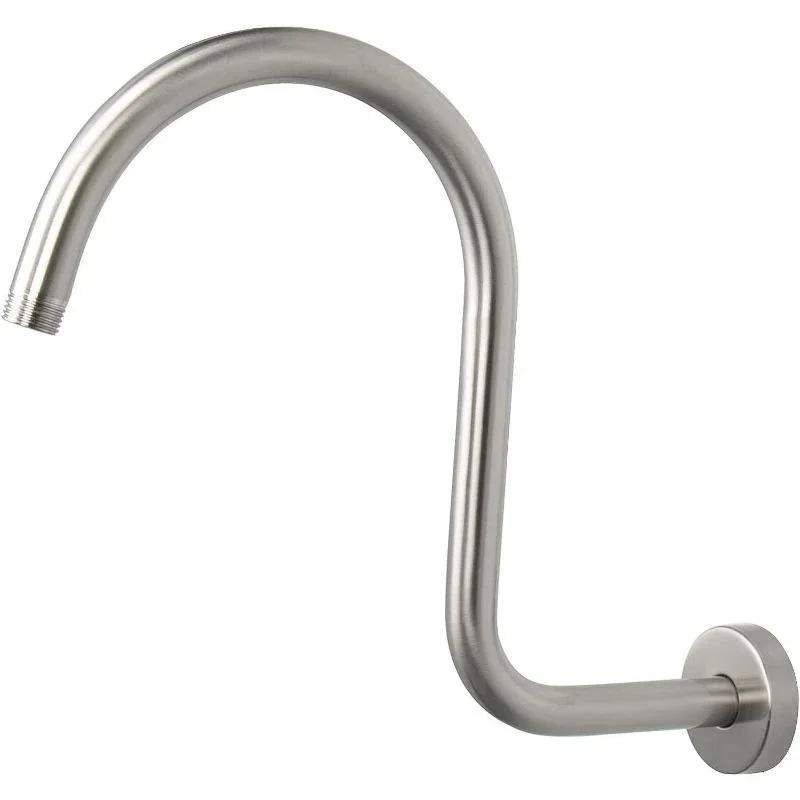 

High Rise Shower Head Extension Arm10inch NPT Threads,Bathroom Accessories Compatible with Rain Shower