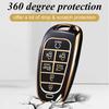 for Hyundai Key Fob Cover with Keychain, Premium TPU Key Case shell for 2024   Hyundai Sonata, Santa Fe, Nexo, Tucson Remote Smart Car Key Fob