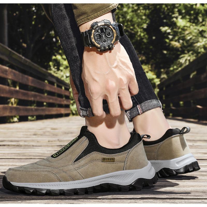 Pantofi de drumeție în aer liber Pantofi pentru bărbați, pantofi de iarnă, pantofi casual pentru bărbați, pantofi din piele de căprioară, respirabil, pantofi de mers antiderapant, încălțăminte