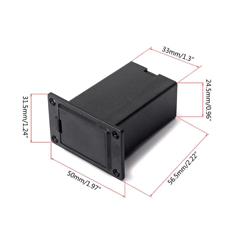 Battery Case Box 9V Battery Compartment for Electric Guitar Bass Accessories