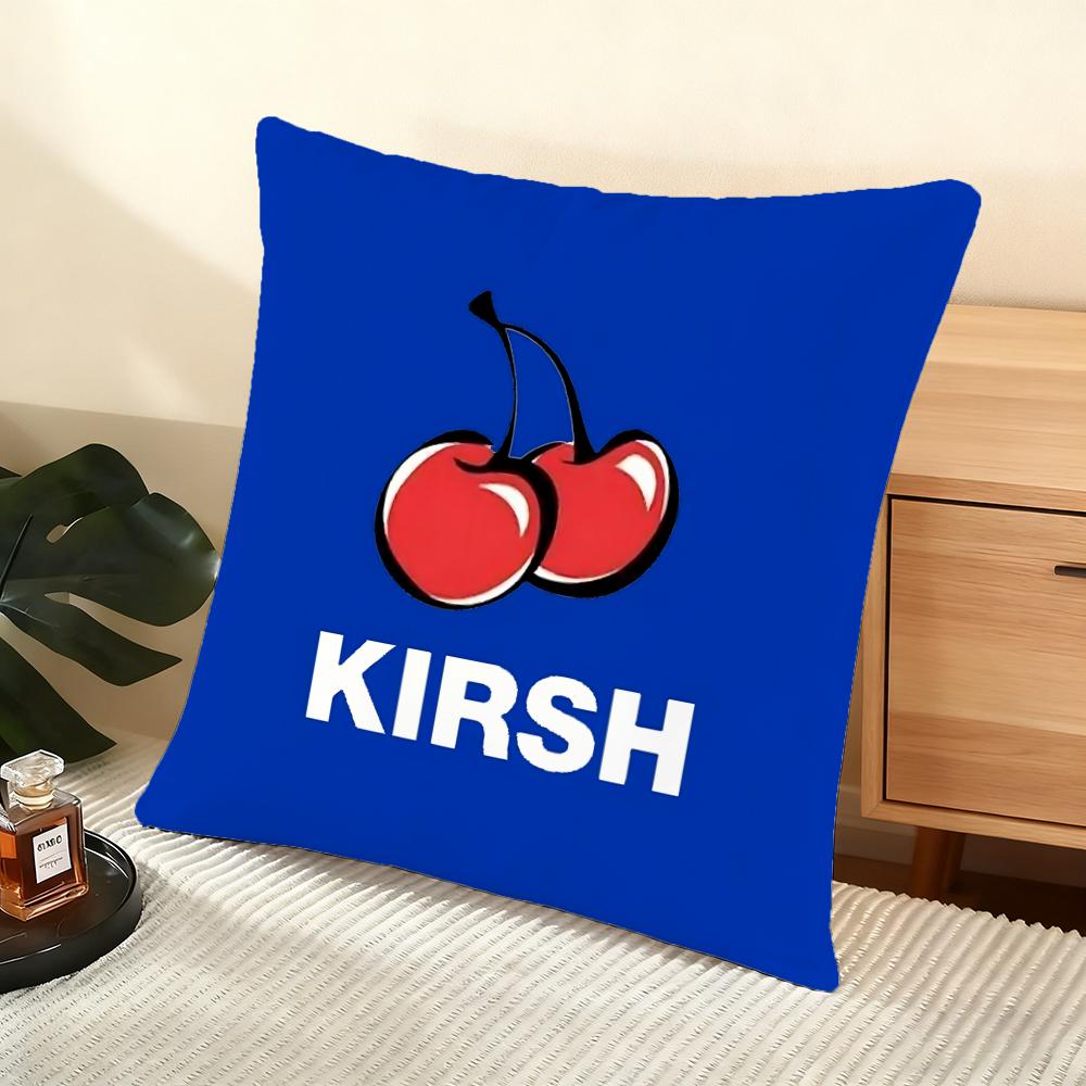Brand K-Kirsh Cherry Cushion Cover Soft Short Plush Pillow Cover Smooth Cozy Texture Aesthetic Cushion Case Home Decor