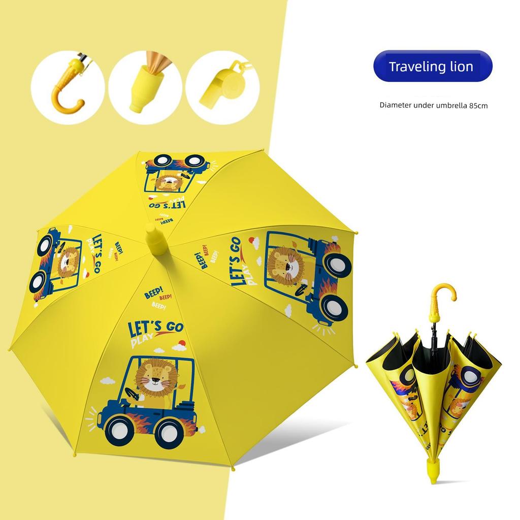 Children's Umbrella, Waterproof Cover for Kindergarten and Primary School Students, Safety Automatic Umbrella, Cute Cartoon for Boys and Girls