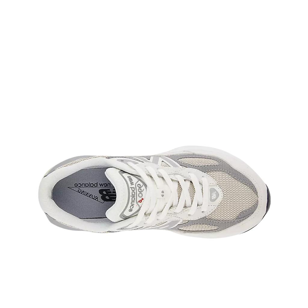 New Balance 990v6 Ragazzi Reflection Marblehead Scarpe da Ginnastica Bambino Grigio Bianco GC990NC6