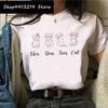 Cat Harajuku Funny Cartoon T Shirt Women Cute Anime Ullzang Tshirt Grunge Kawaii S Fashion Tshirt Korean Style Top Tee Female