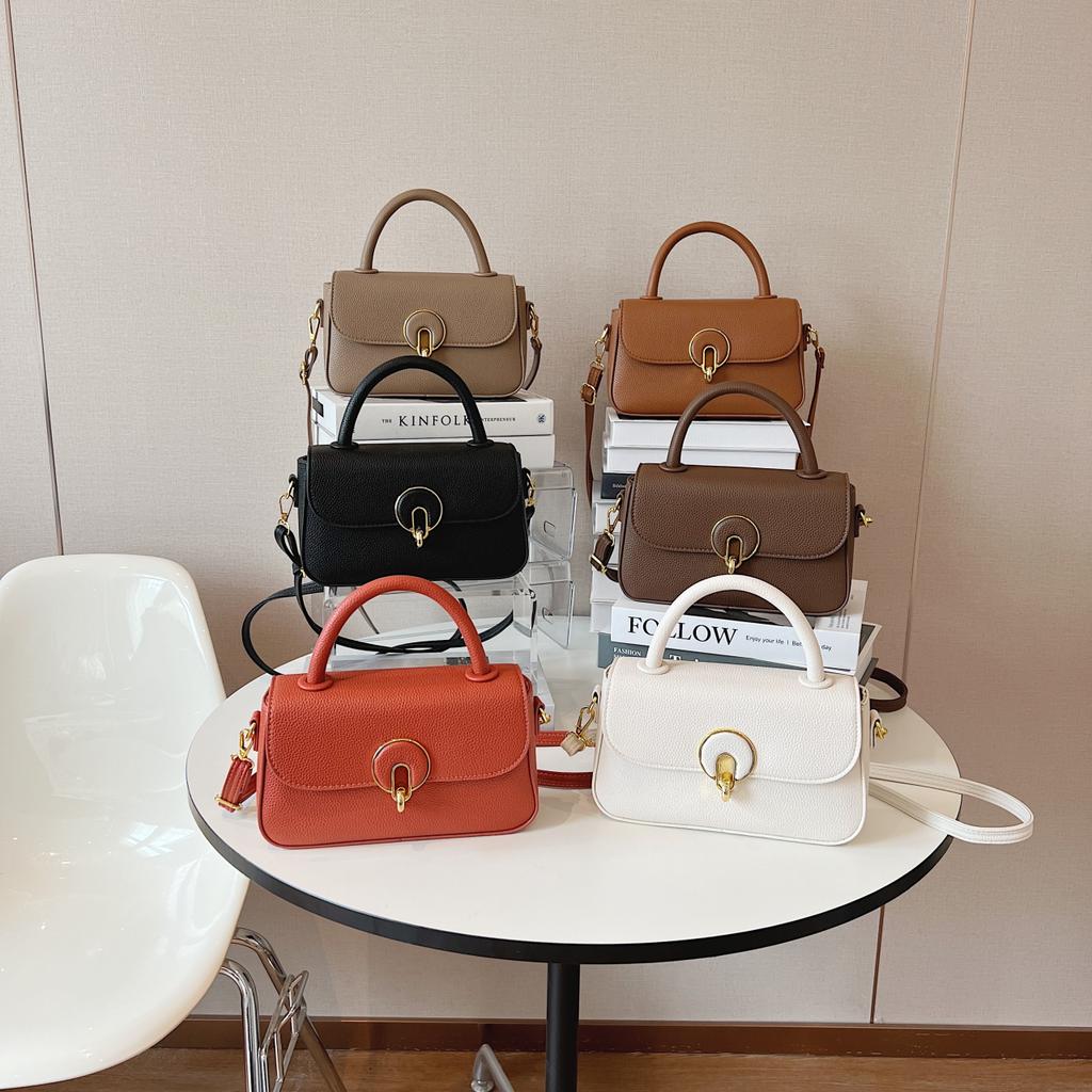 Buy Classic And Simple Style Solid Leather Handbag Luxury Designer