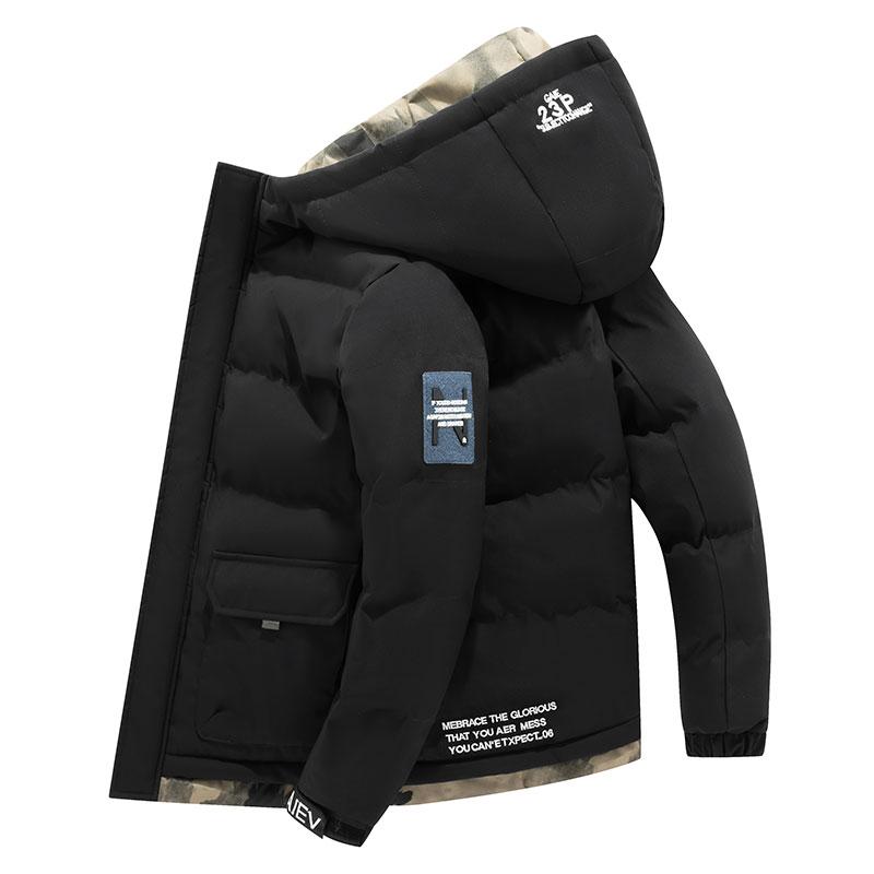 

Мужская толстовка с капюшоном, модный бренд, универсальная, для бизнеса, для отдыха на открытом воздухе, японская, трендовая, хлопковая куртка M чёрный