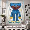 Arazzo da Parete con Nome e Testo Personalizzati, Arazzo Decorativo Poppy Playtime per Camera da Letto