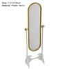 Miniature Mirror Lightweight Eye-catching Plastic Home Furnishings Dollhouse Mirror for Micro Landscape